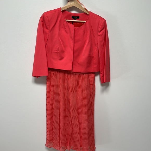 Polka dots salmon pink strapless minidress - Picture 7 of 7